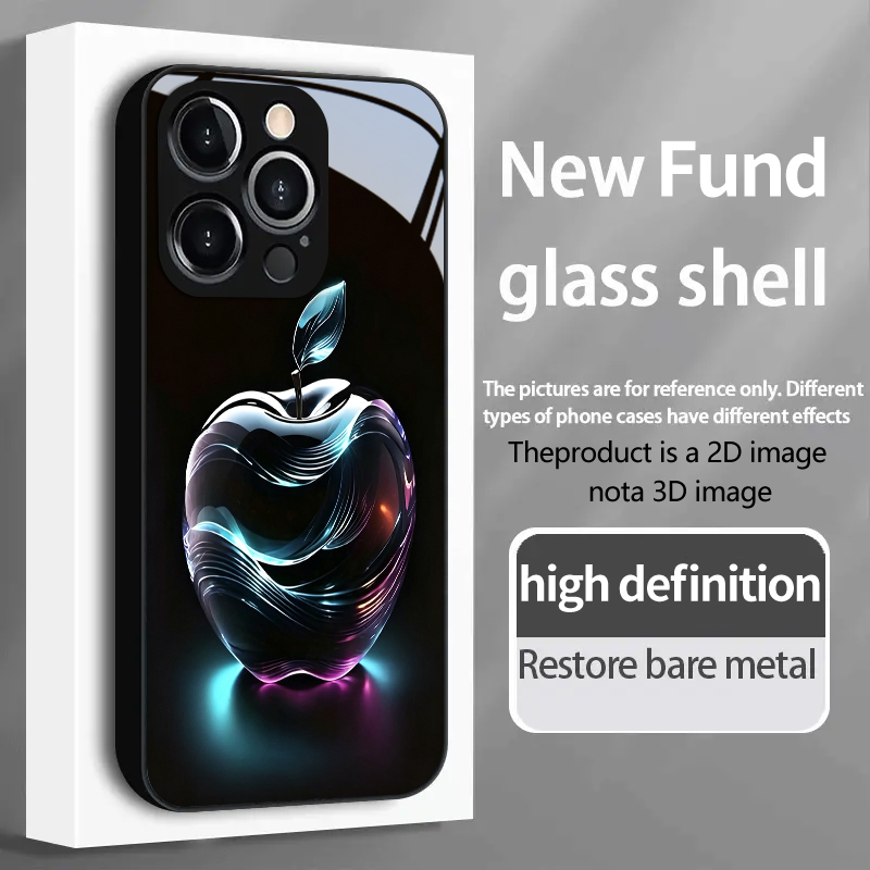 Tempered Glass Screen - PROTECT Neon Crystal Apple Pattern for