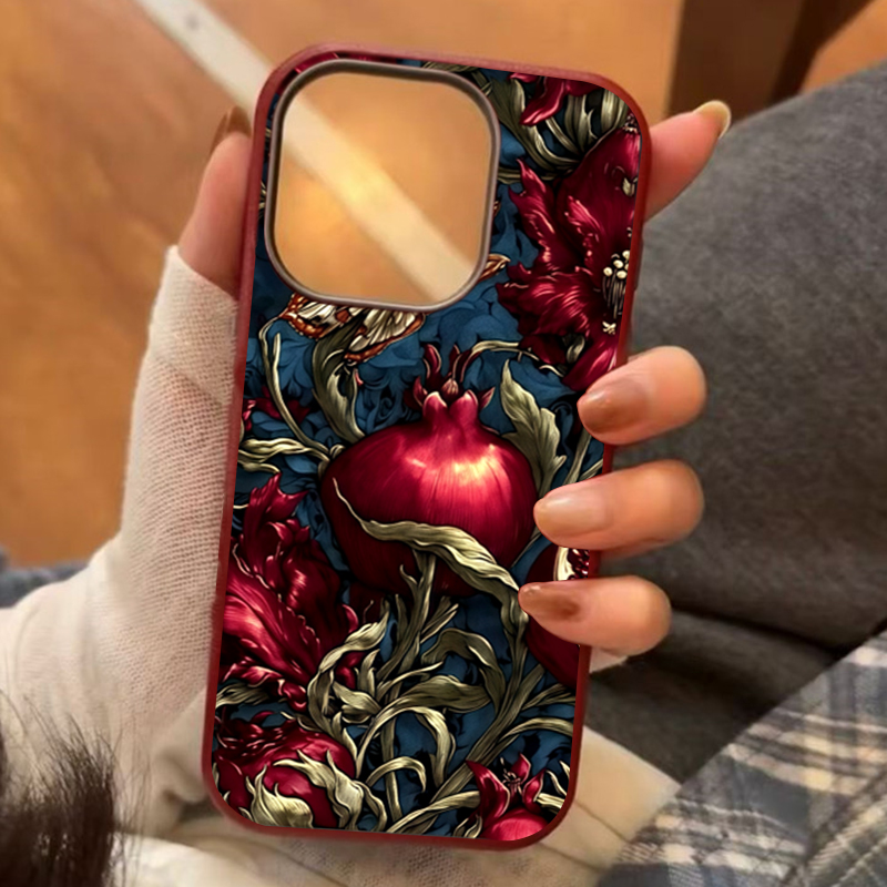 Phone Accessories Aesthetic - Vintage Pomegranate TPU Art Phone Case