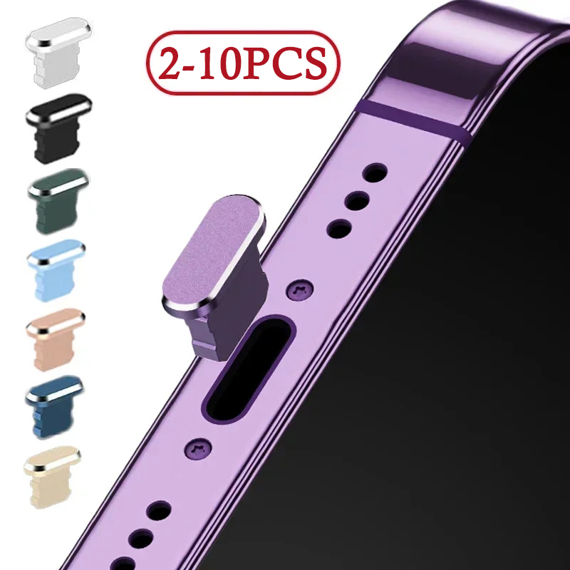 Phone Accessories Nothing - 1-10pcs Metal Dust Plug Charging Port