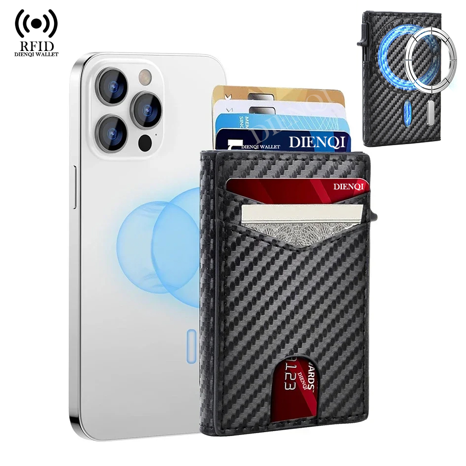 Phone Accessories Business - Portable Business Card Holder Magsafe Carbon