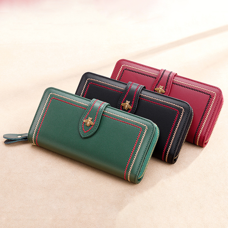 Phone Accessories Business - Genuine Leather Wallets Women Clutch Female