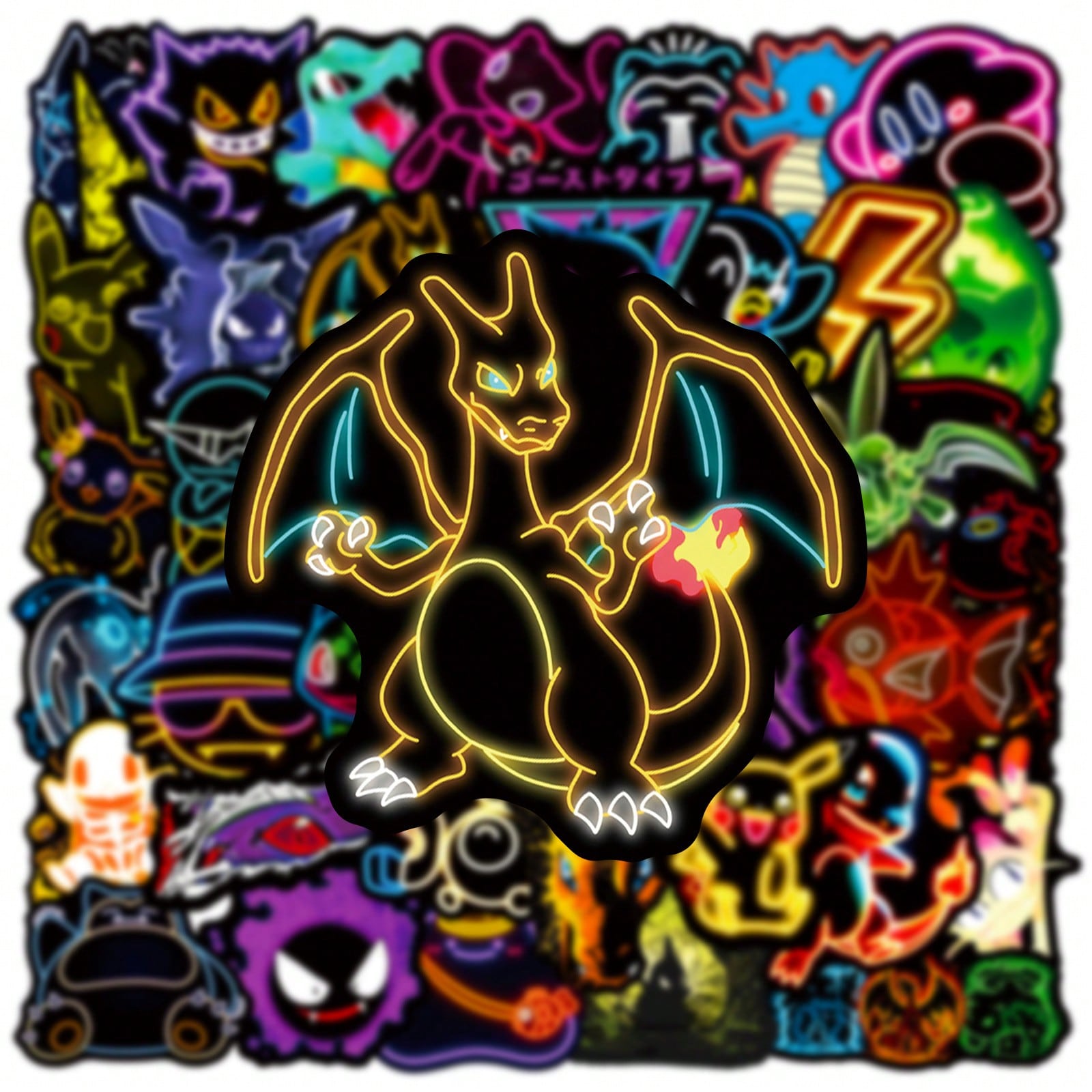 60/100pcs Neon Light Anime Pok - Phone Accessories Aesthetic recension och pris