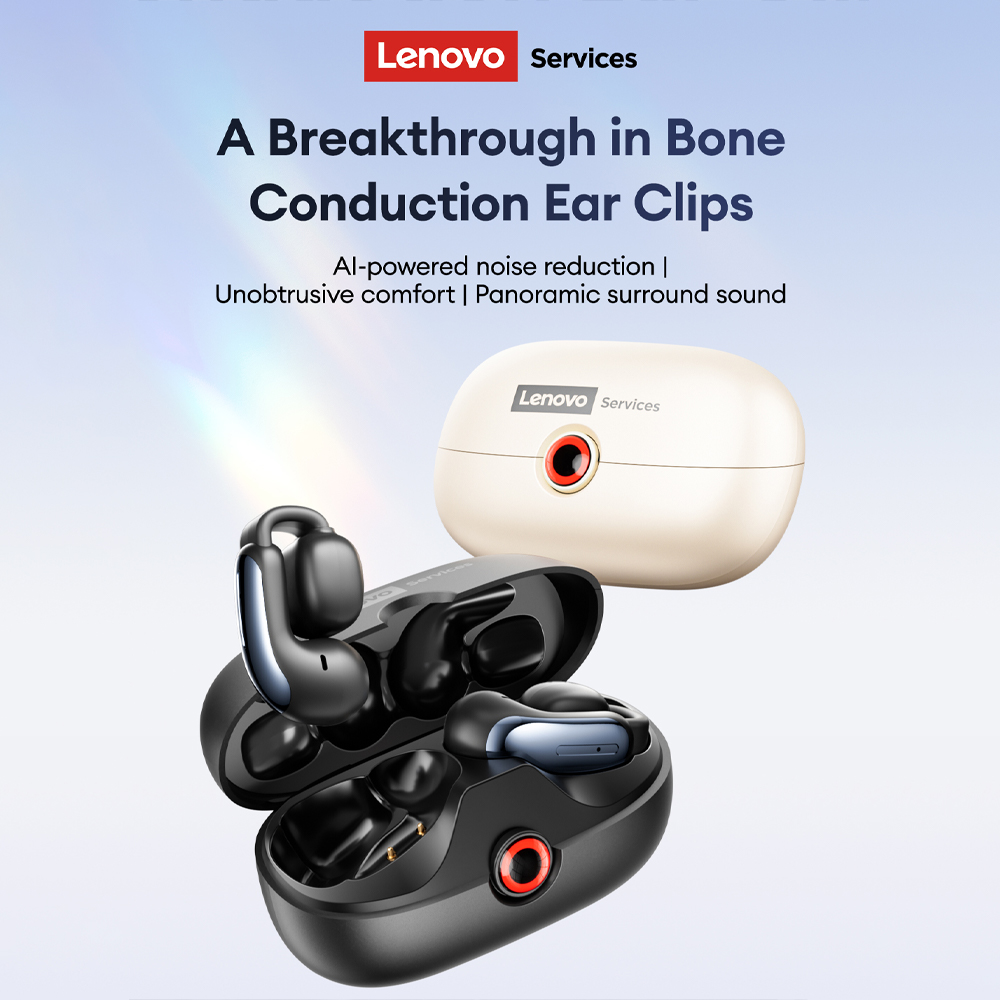Lenovo LES-108 Bone Conduction - Wireless Earbuds Case recension och pris