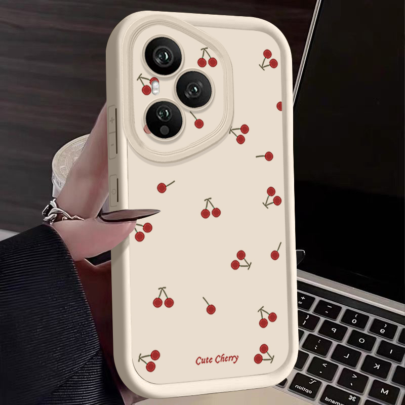 Mini Red Cherry Printed Soft T - Phone Accessories Red recension och pris