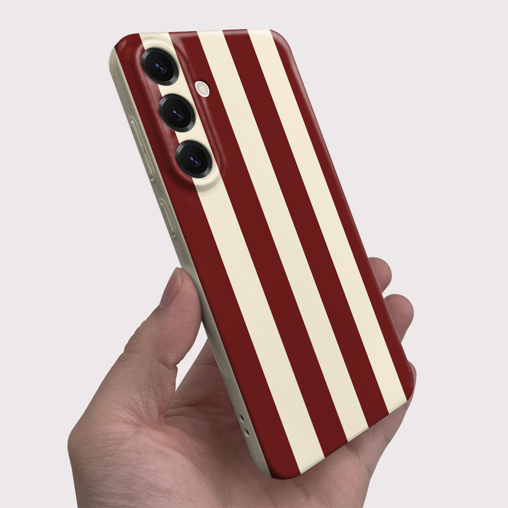 Red White Striped Case For Sam - Phone Accessories Red recension och pris