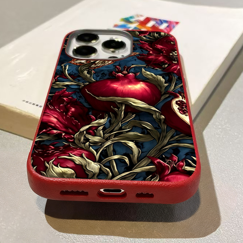 Vintage Pomegranate TPU Art Ph - Phone Accessories Aesthetic recension och pris