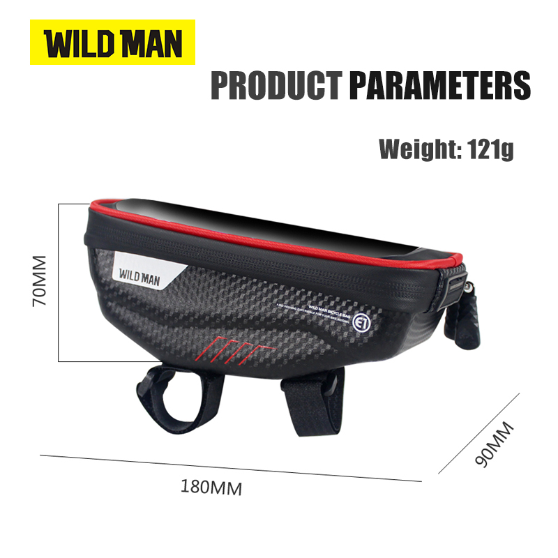 WILD MAN Bicycle Bag 6.0 Inch  - Youtube Phone Accessories recension och pris