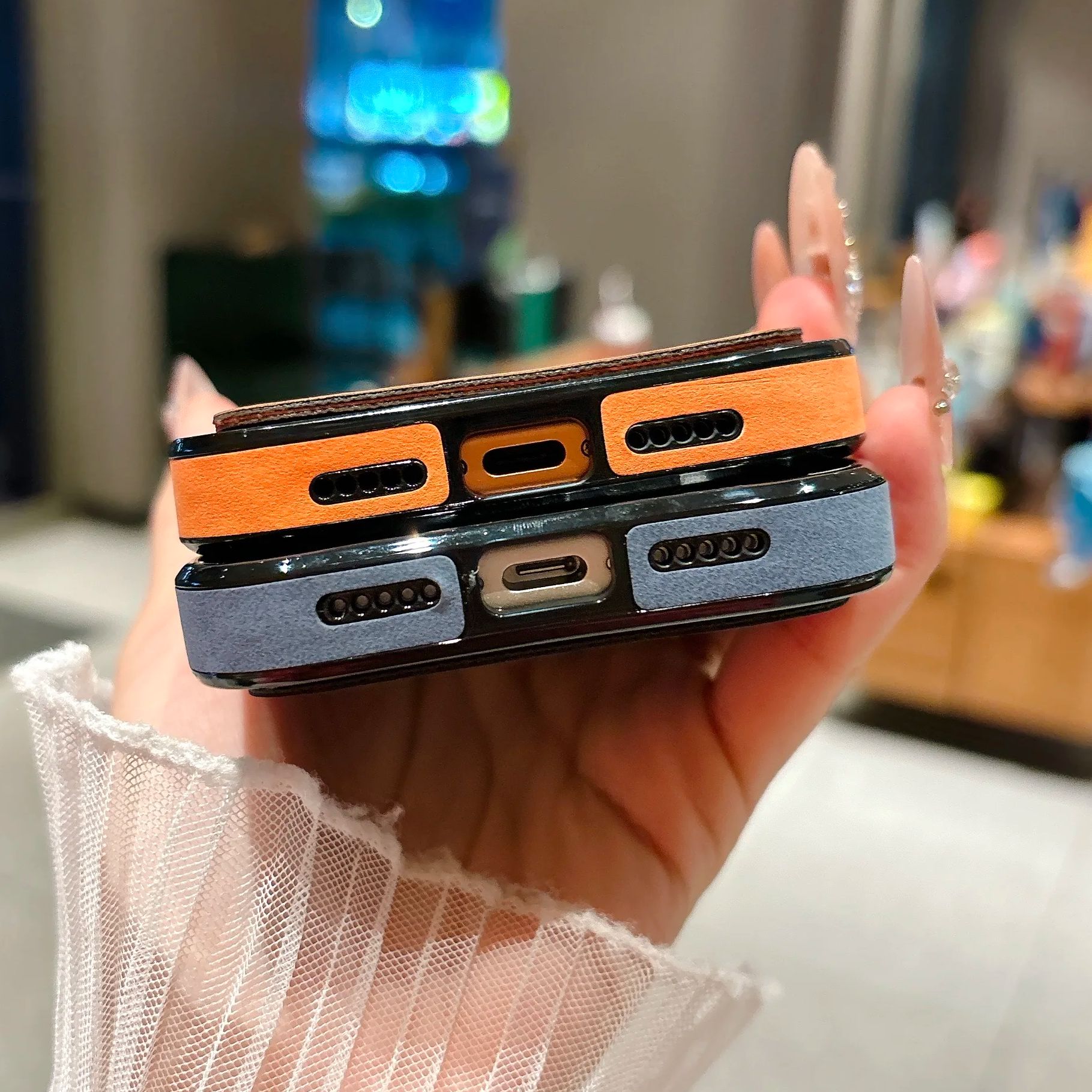 Wallet Card Holder Suede Leath - Phone Accessories Business recension och pris