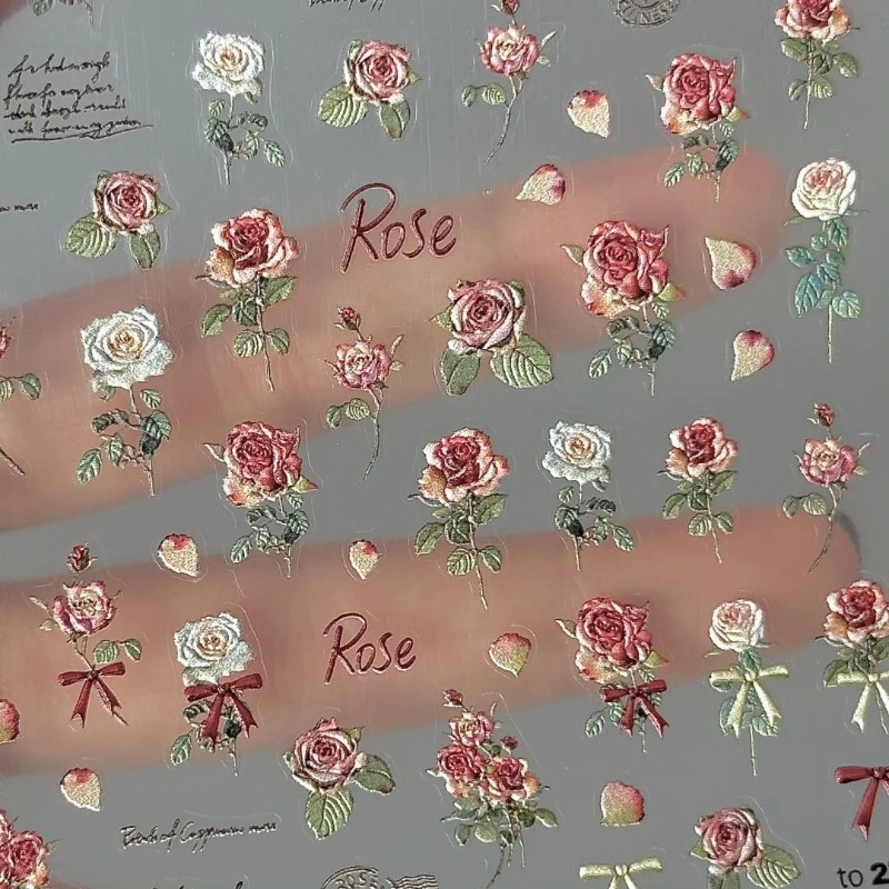 5Pcs Ins Retro Rose Sticker Hi - Phone Accessories Red recension och pris