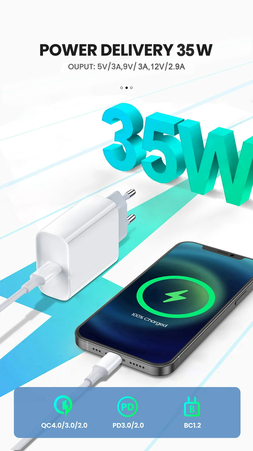 35W PD USB C Fast Charger For  - Phone Accessories Nothing recension och pris