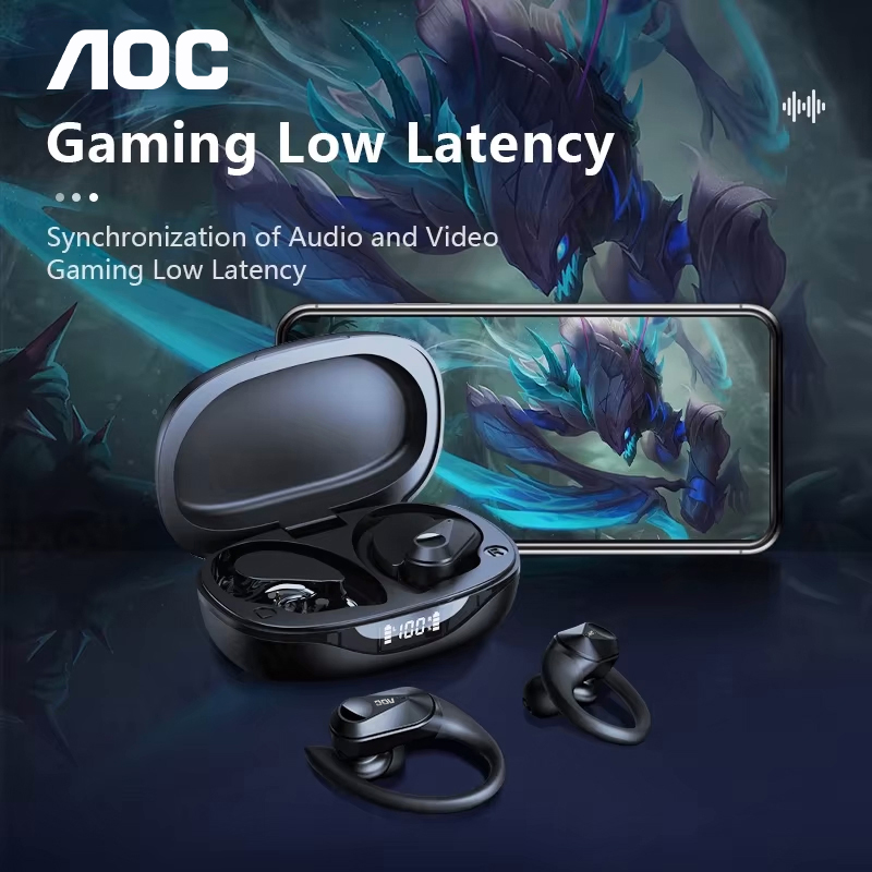 Choice AOC Sports Headset Wire - Wireless Earbuds Case recension och pris