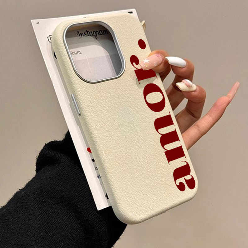 The Red Artistic Letter Lichee - Phone Accessories Red recension och pris