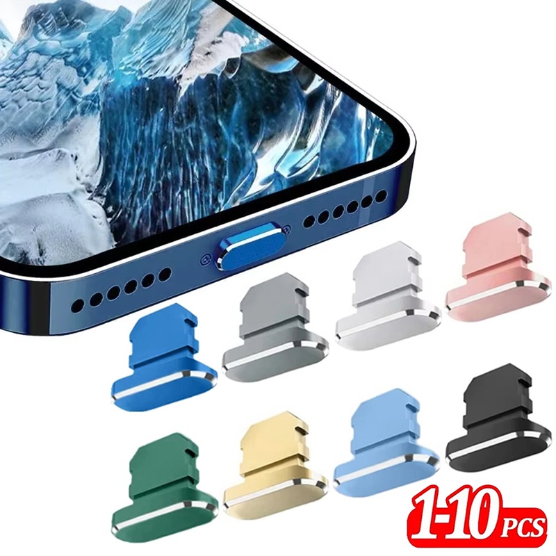 2-10pcs Metal Dust Plug Chargi - Phone Accessories Business recension och pris
