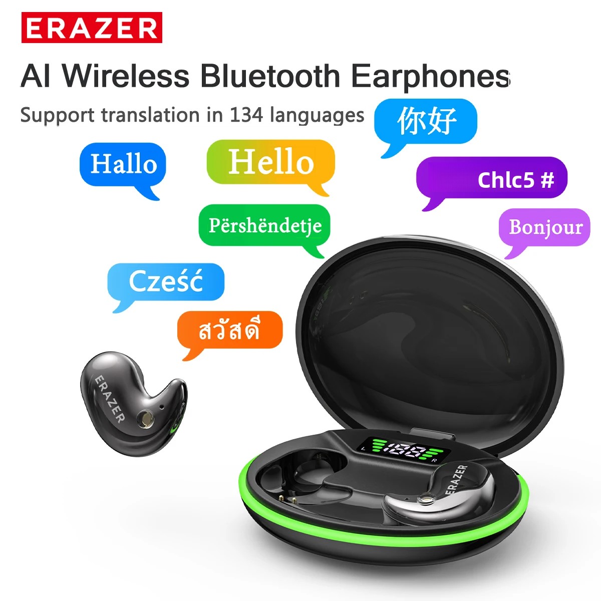 EARZER XF58 In-Ear Bluetooth H - Wireless Earbuds Case recension och pris