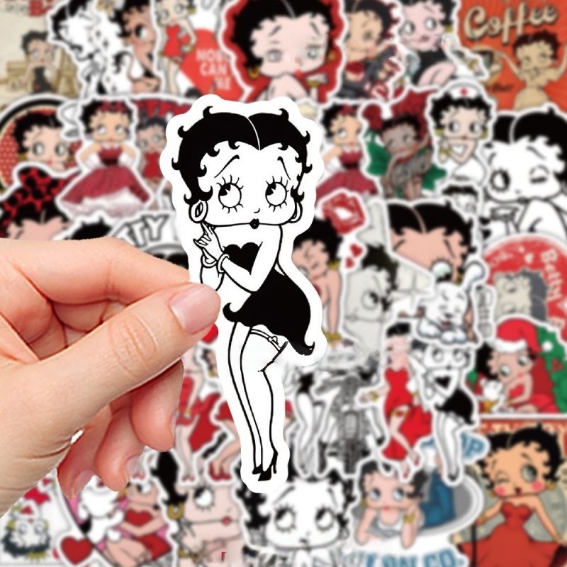 Betty Boop cartoon cute sticke - Phone Accessories Aesthetic recension och pris