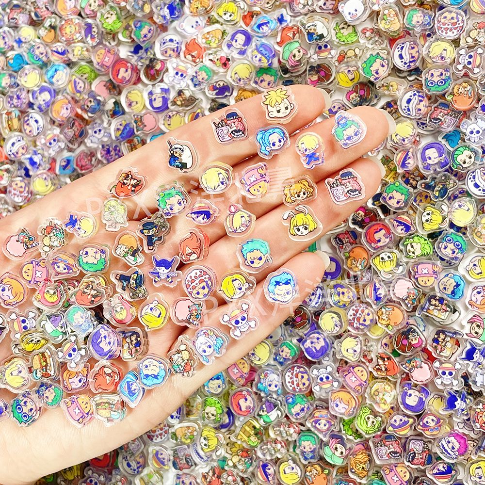 100 mini One Piece acrylic DIY - Phone Accessories Cute recension och pris