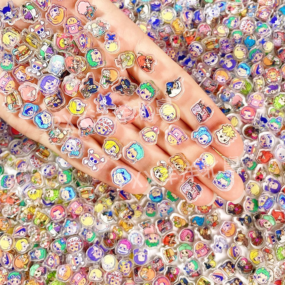 100 mini One Piece acrylic DIY - Phone Accessories Cute recension och pris