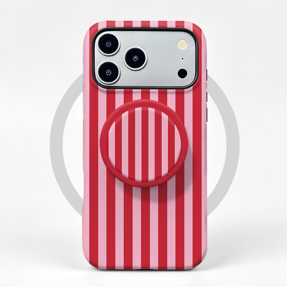 Red Stripe Magnetic Case For i - Phone Accessories Red recension och pris