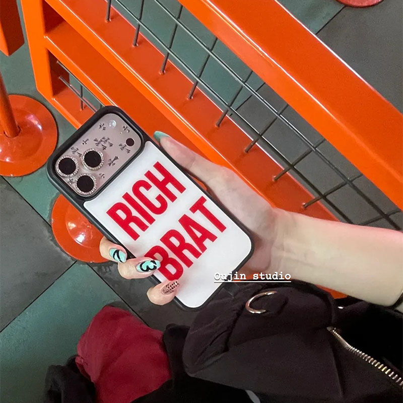 Korean Ins Fashion Cool Red Le - Phone Accessories Red recension och pris