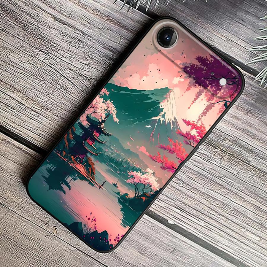 Aesthetic Mount Fuji Funda Pho - Phone Accessories Aesthetic recension och pris