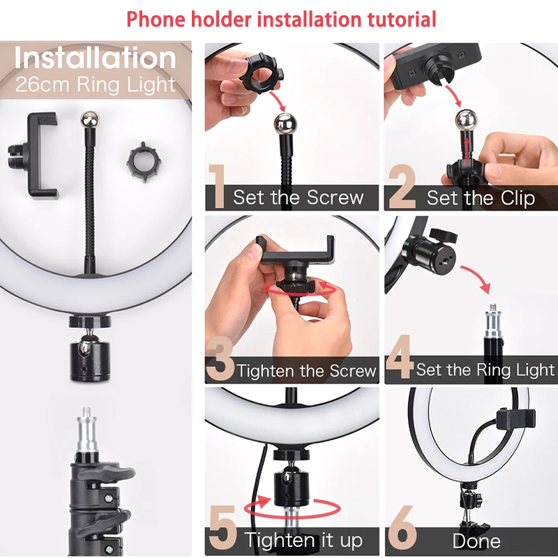 16cm 26cm 33cm LED Ring Lights - Youtube Phone Accessories recension och pris