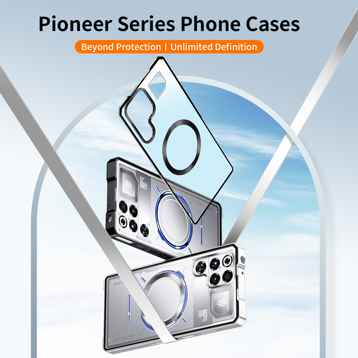 Metal Border+Push Pull PC Fros - Phone Accessories Red recension och pris